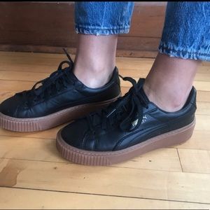Black puma platforms